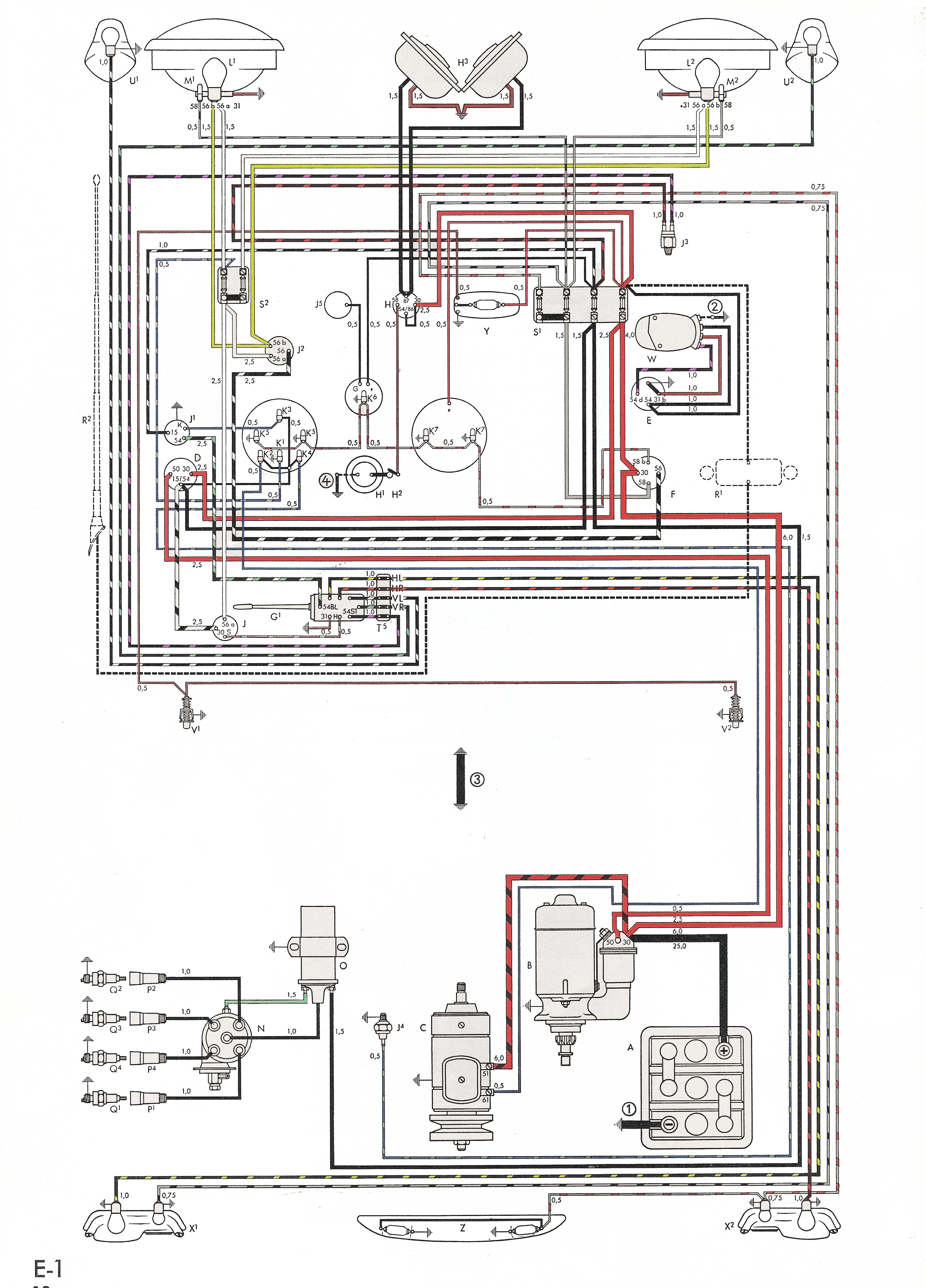 TheSamba.com :: Karmann Ghia Wiring Diagrams