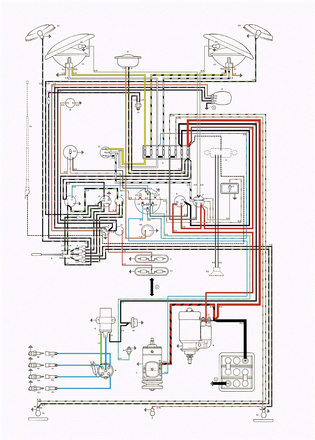 TheSamba.com :: Type 2 Wiring Diagrams