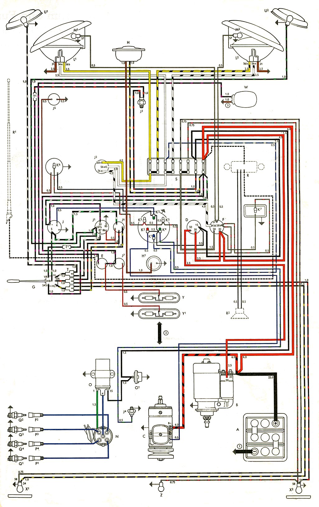 TheSamba.com :: Type 2 Wiring Diagrams