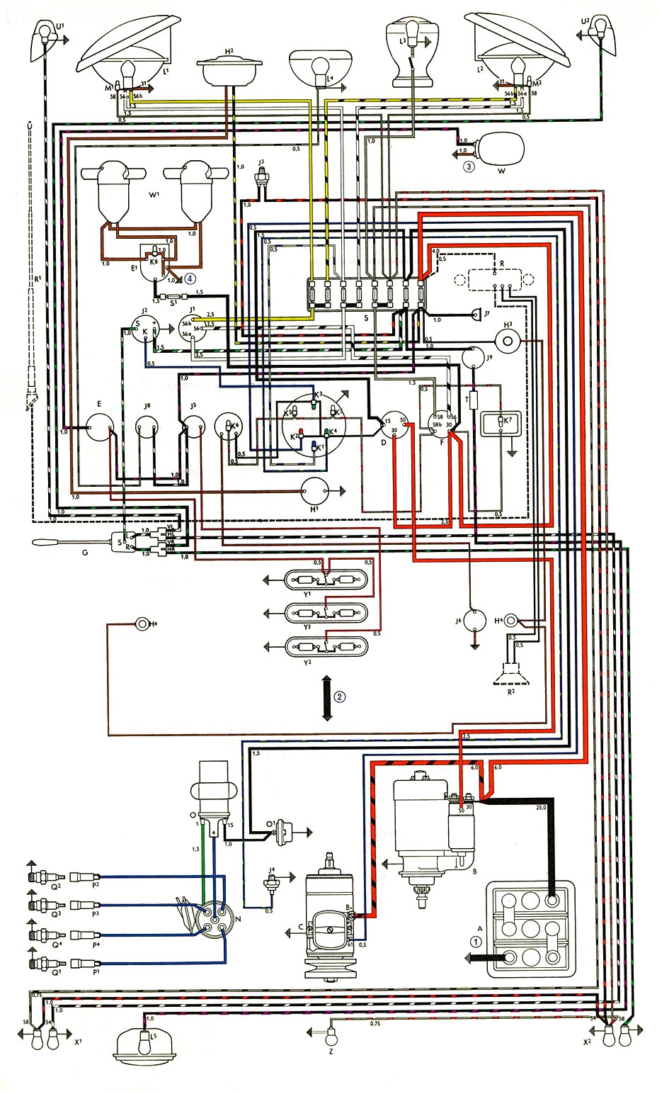 TheSamba.com :: Type 2 Wiring Diagrams