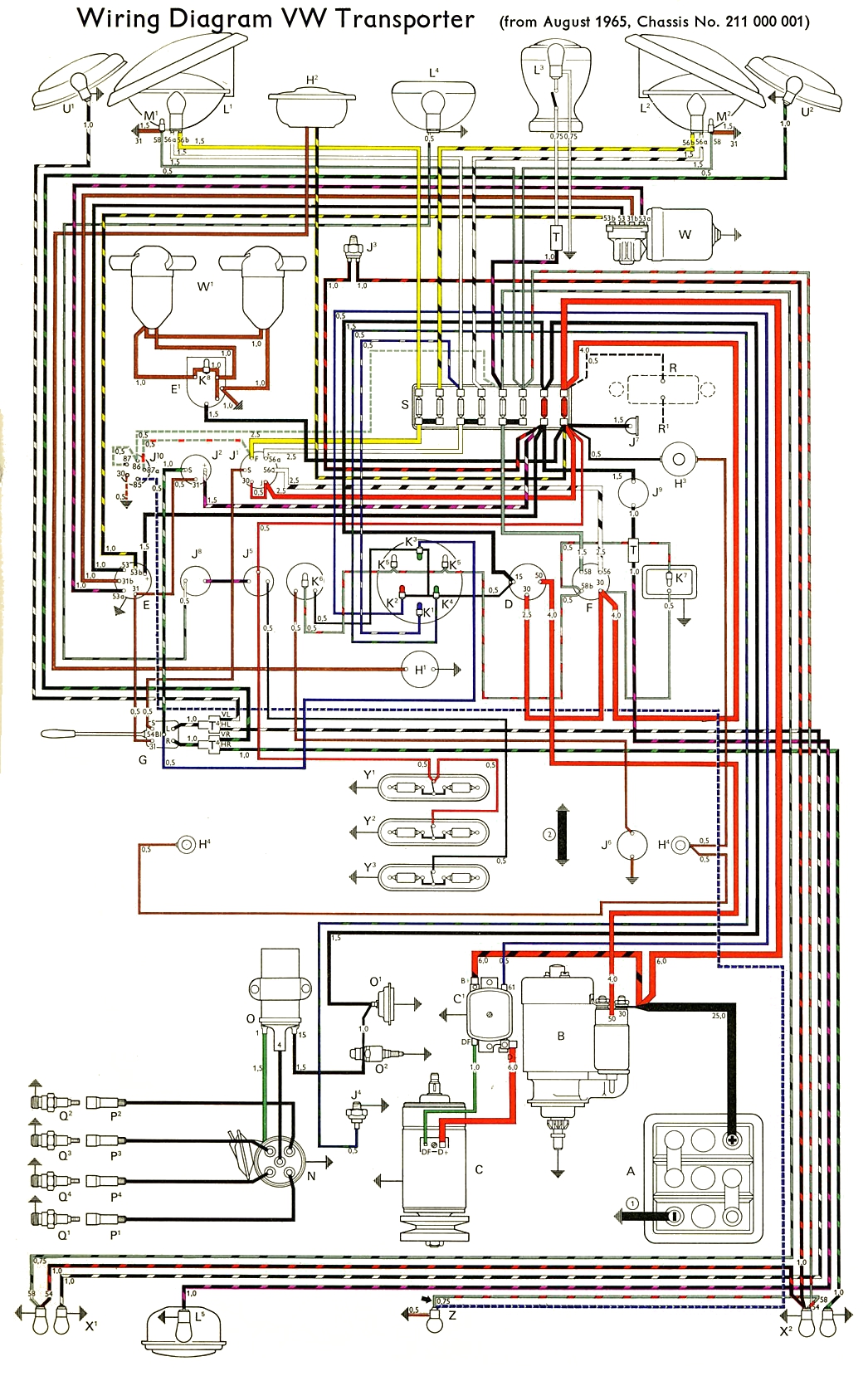 1965 Splitty Wiring Diagram