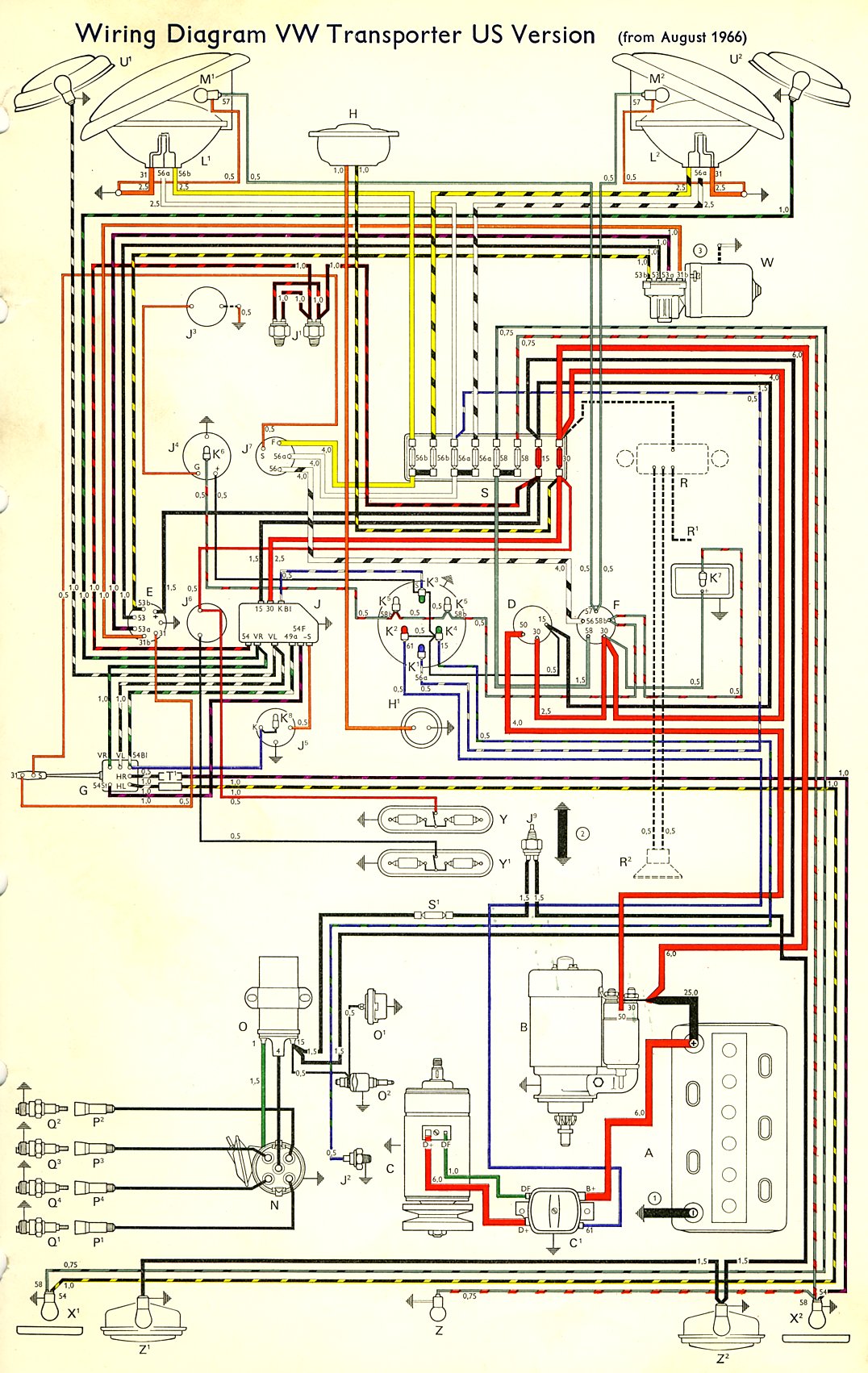 TheSamba.com :: Type 2 Wiring Diagrams