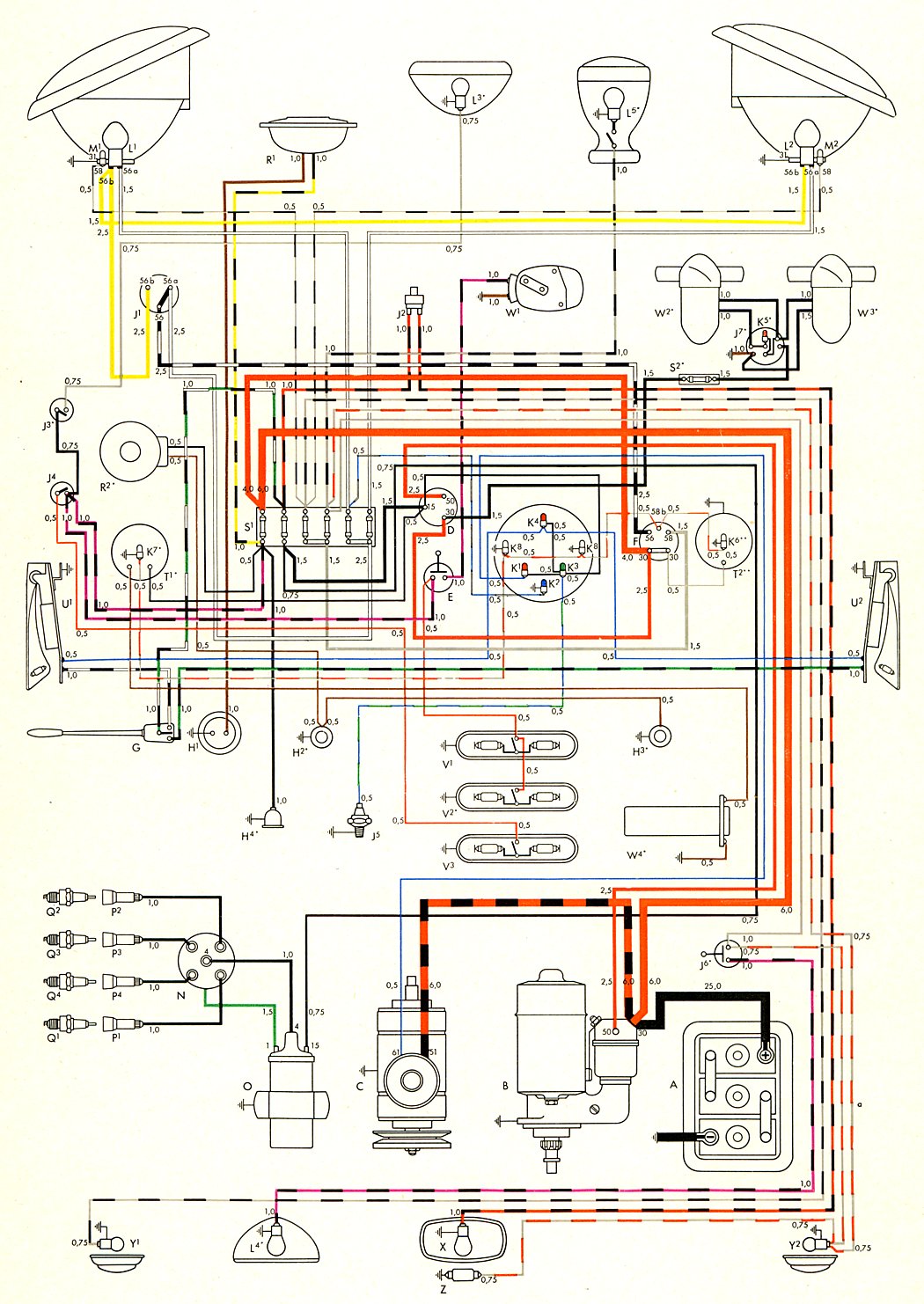 TheSamba.com :: Type 2 Wiring Diagrams