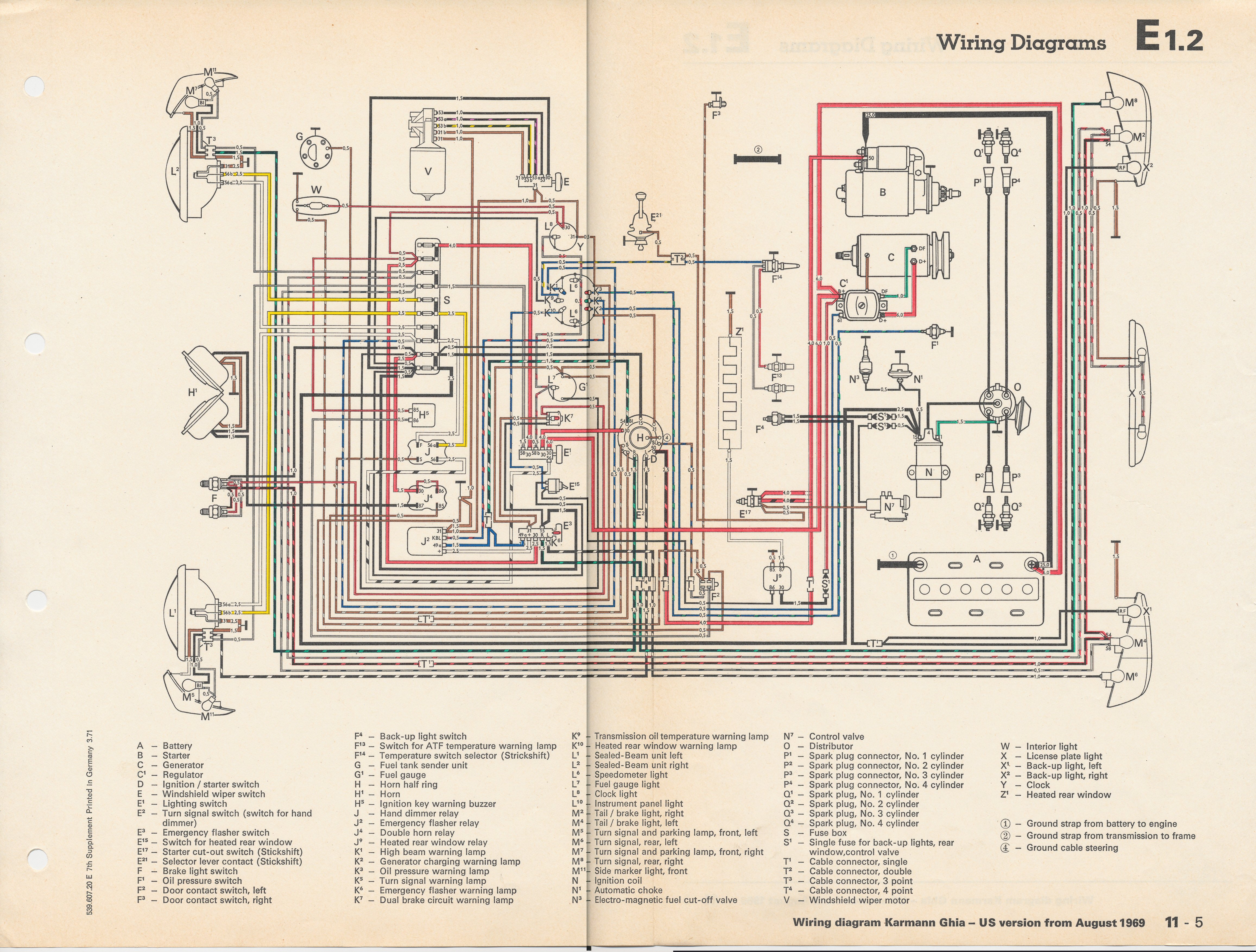 TheSamba.com :: Karmann Ghia Wiring Diagrams