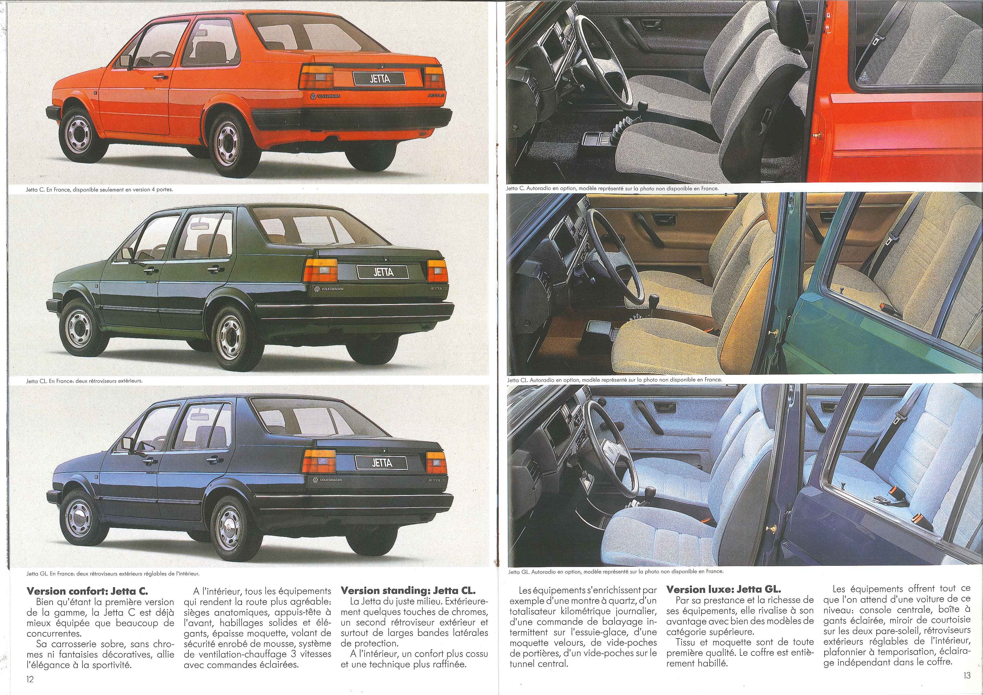 TheSamba.com :: VW Archives - 1984 VW Jetta Brochure - French