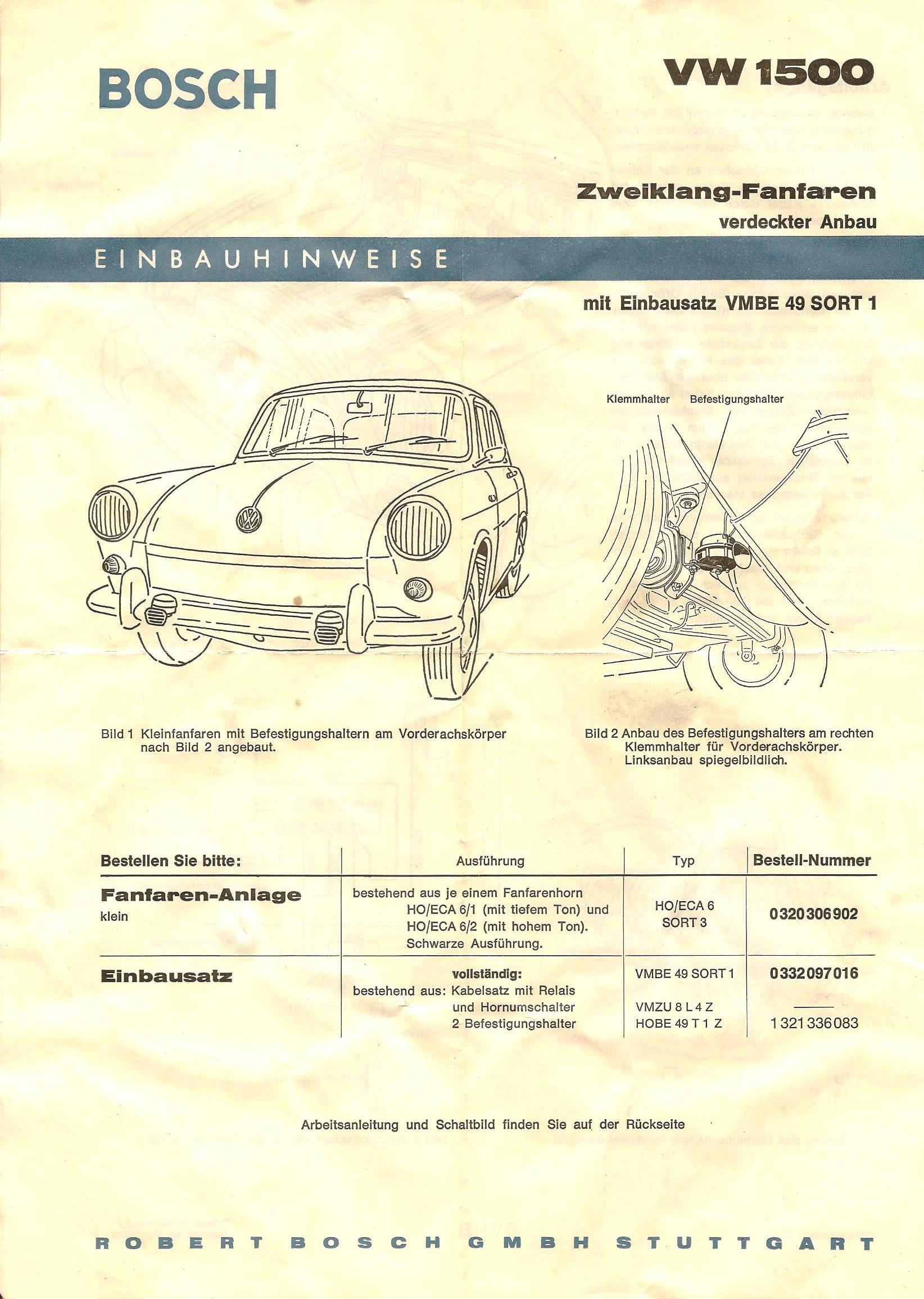 TheSambacom 1963 VW 1500