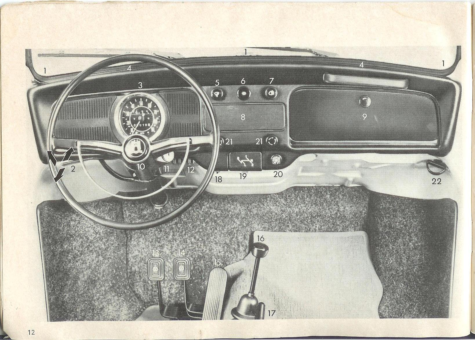 Mystery Knob on 1969 Beetle, right across from the Emergency Light