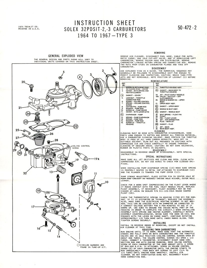 Technical - Manuals - Carburetors page - Added Solex 32 PDSIT-2,-3