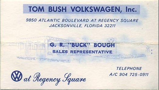 Thesamba Com Tom Bush Volkswagen Inc Jacksonville Florida