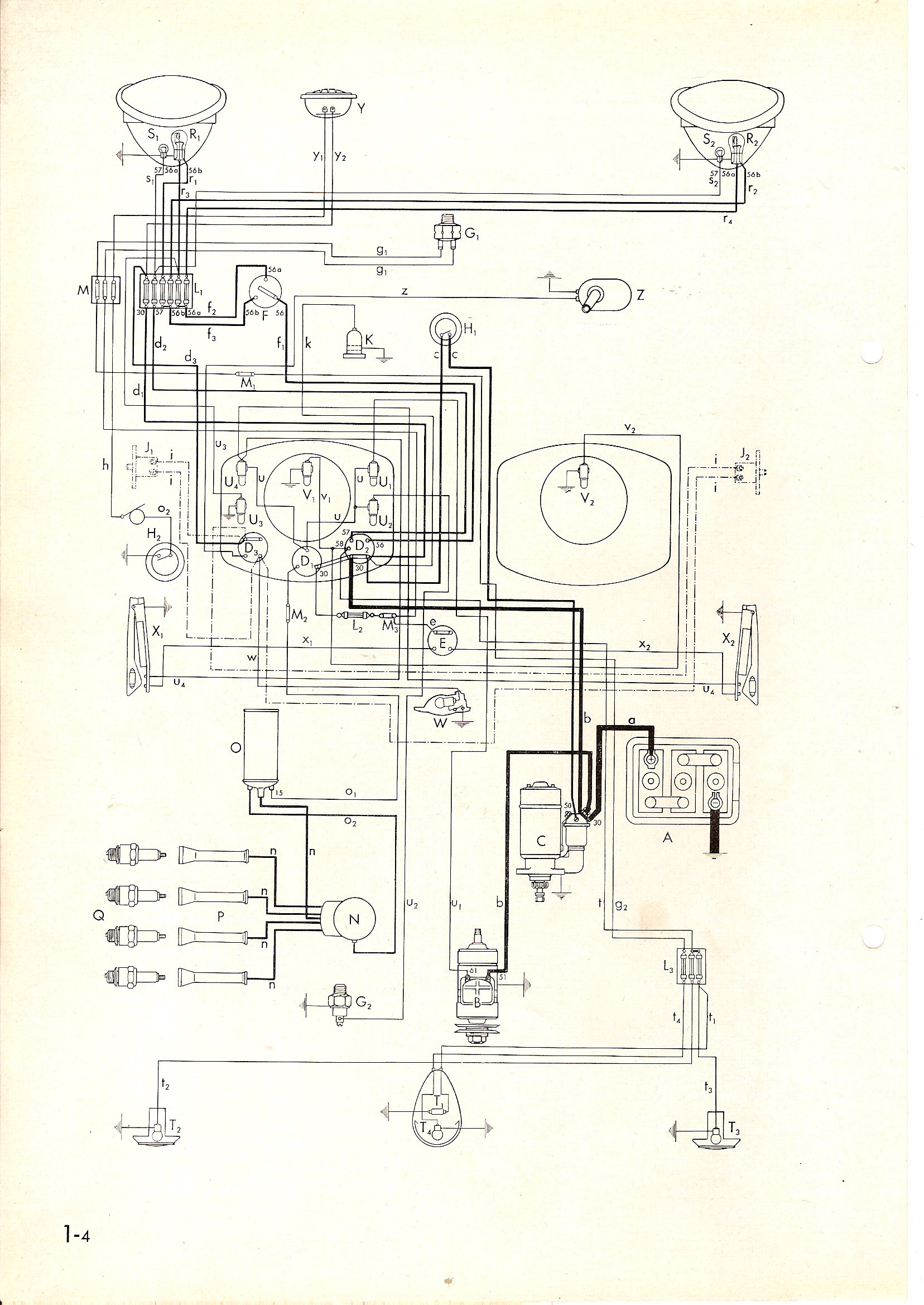 Thesamba Com    Type 1 Wiring Diagrams