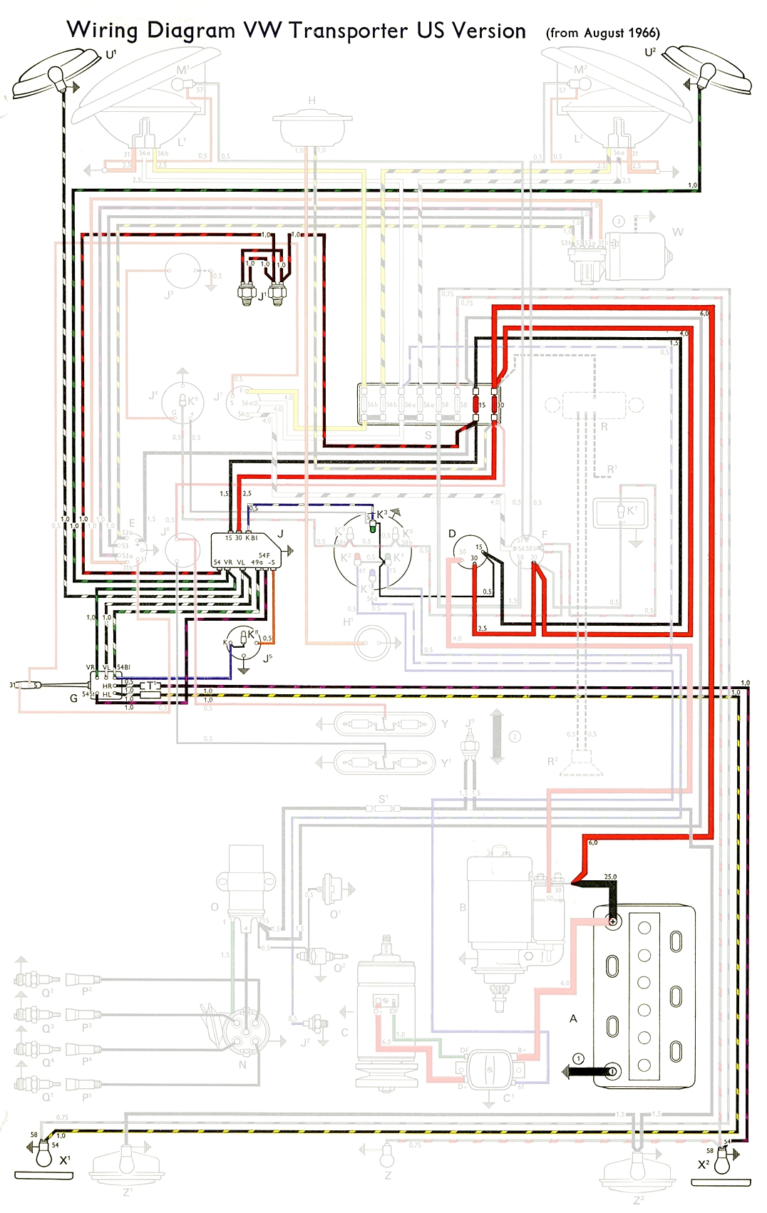 TheSamba.com :: Type 2 Wiring Diagrams