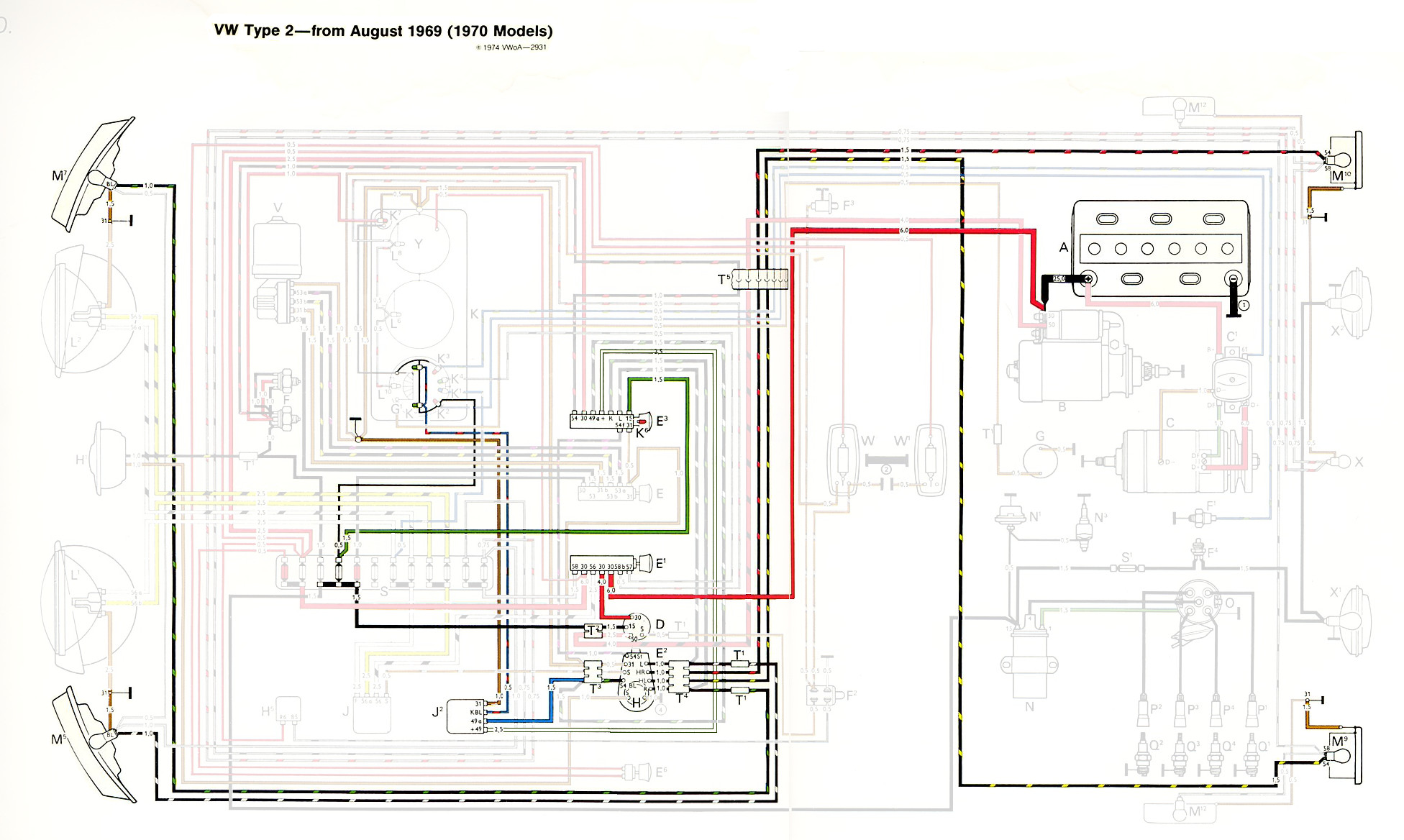 1970 Vw Wiring Digram