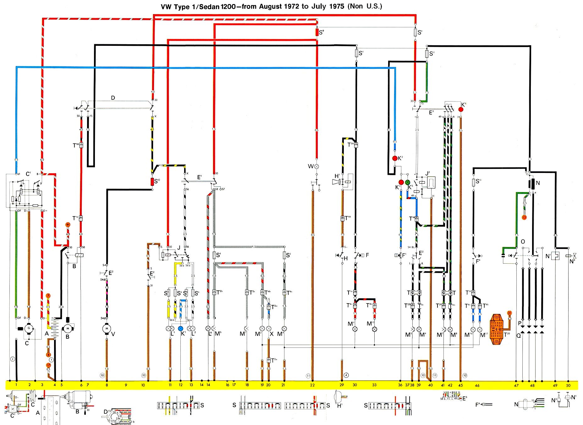 TheSamba.com :: Type 1 Wiring Diagrams