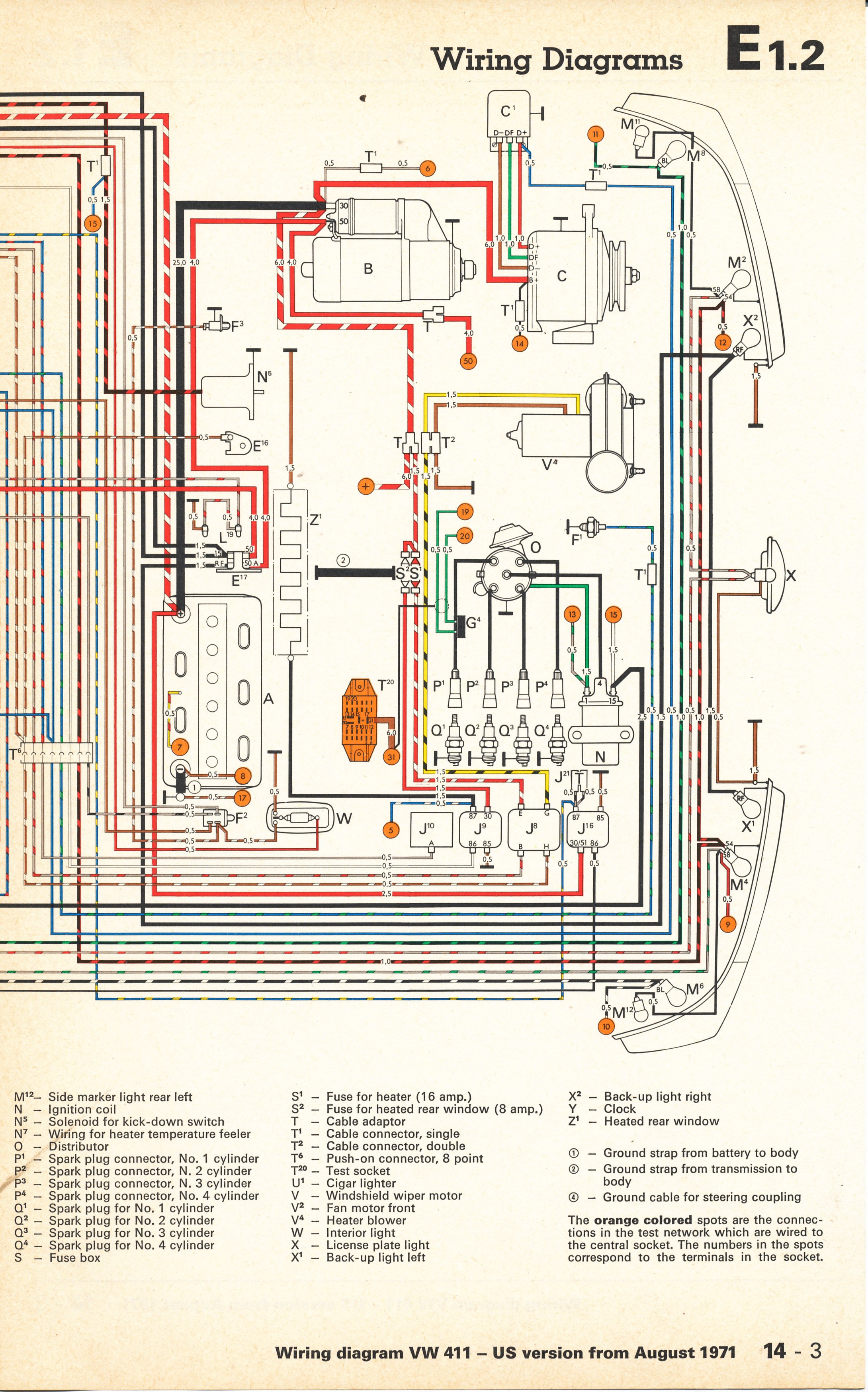 TheSamba.com :: Type 4 Wiring Diagrams electrical wiring light switch and schematic 