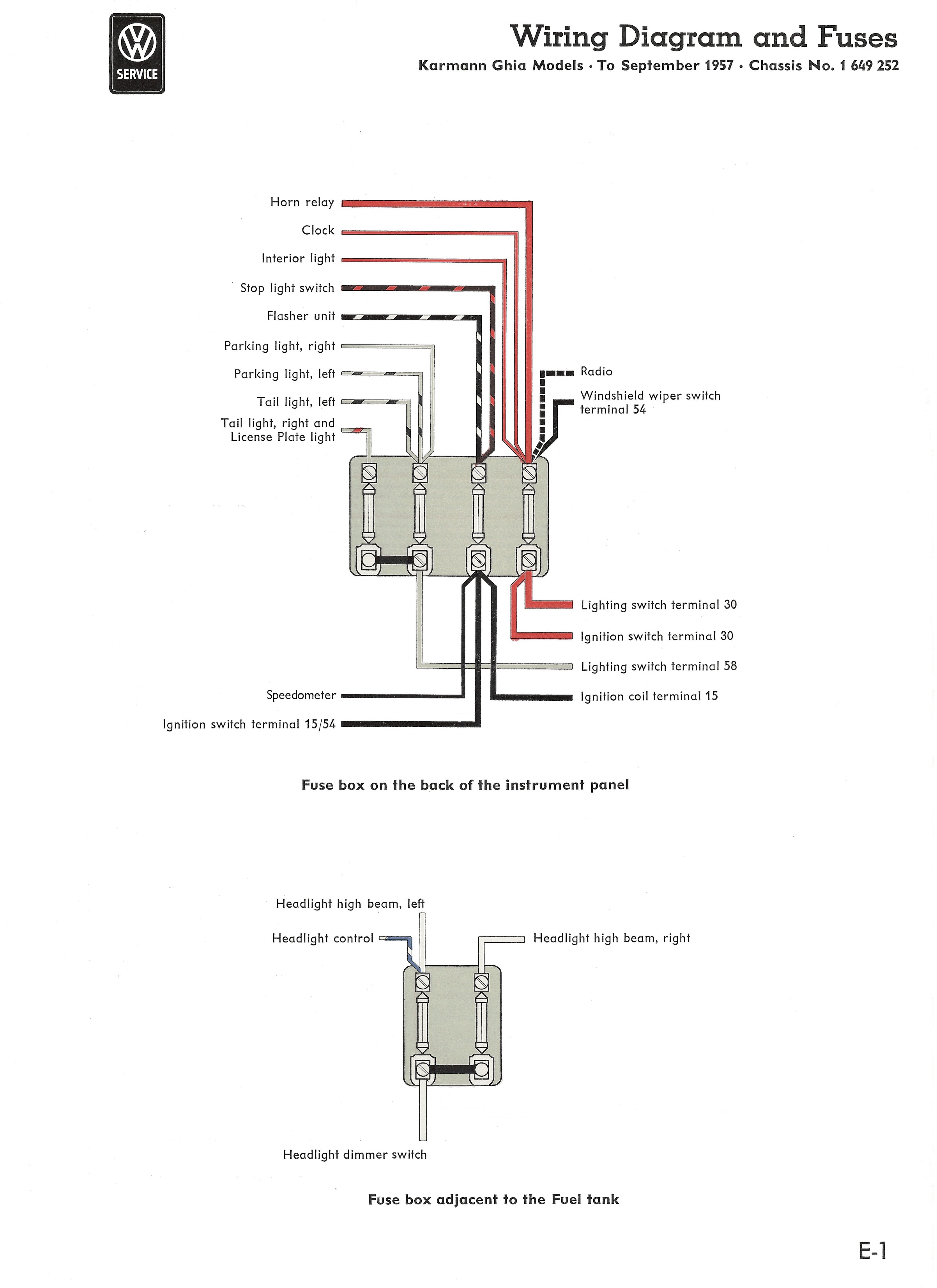 Thesamba Com Karmann Ghia Wiring Diagrams