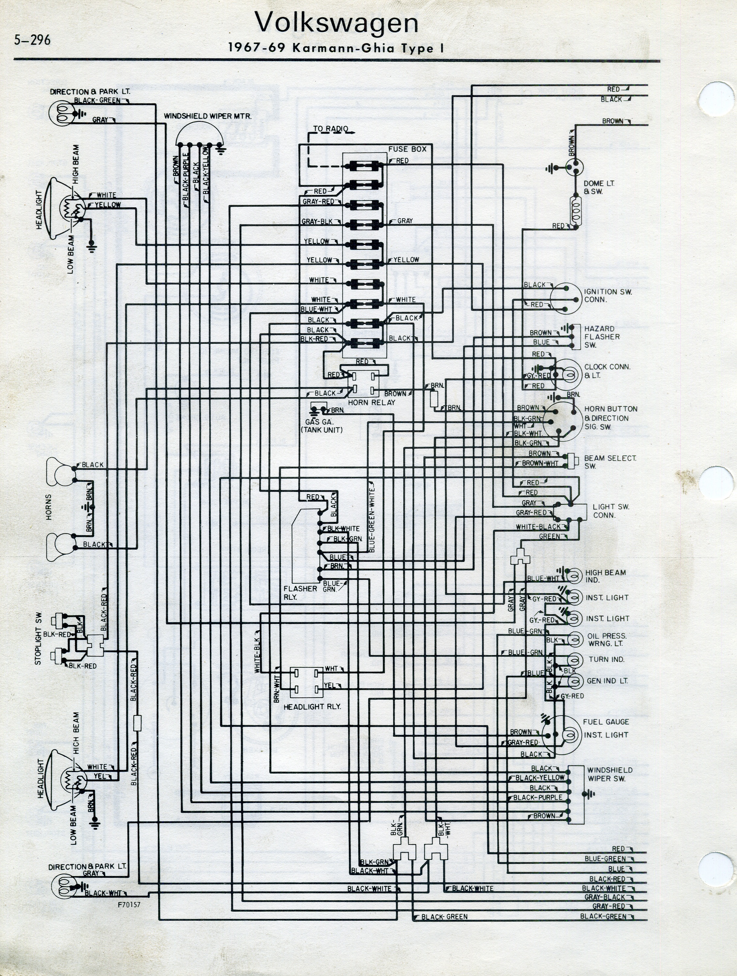 TheSamba.com :: Karmann Ghia Wiring Diagrams