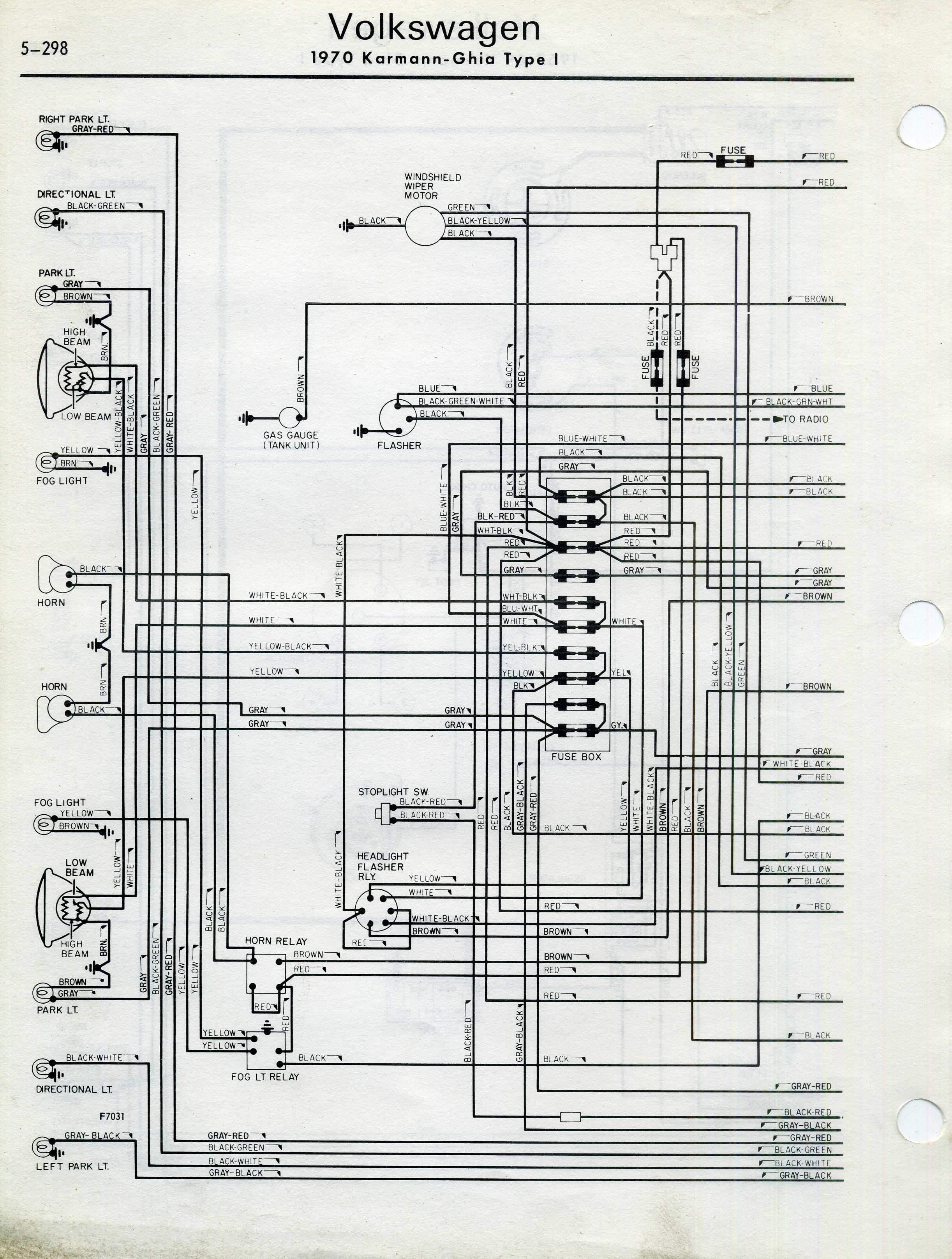 TheSamba.com :: Karmann Ghia Wiring Diagrams