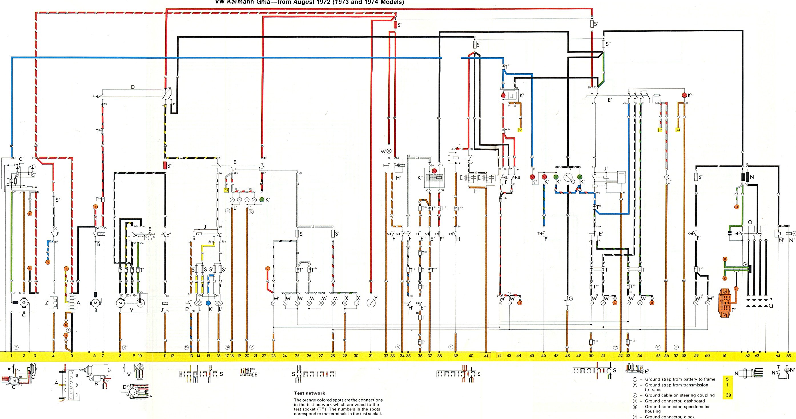 TheSamba.com :: Karmann Ghia Wiring Diagrams