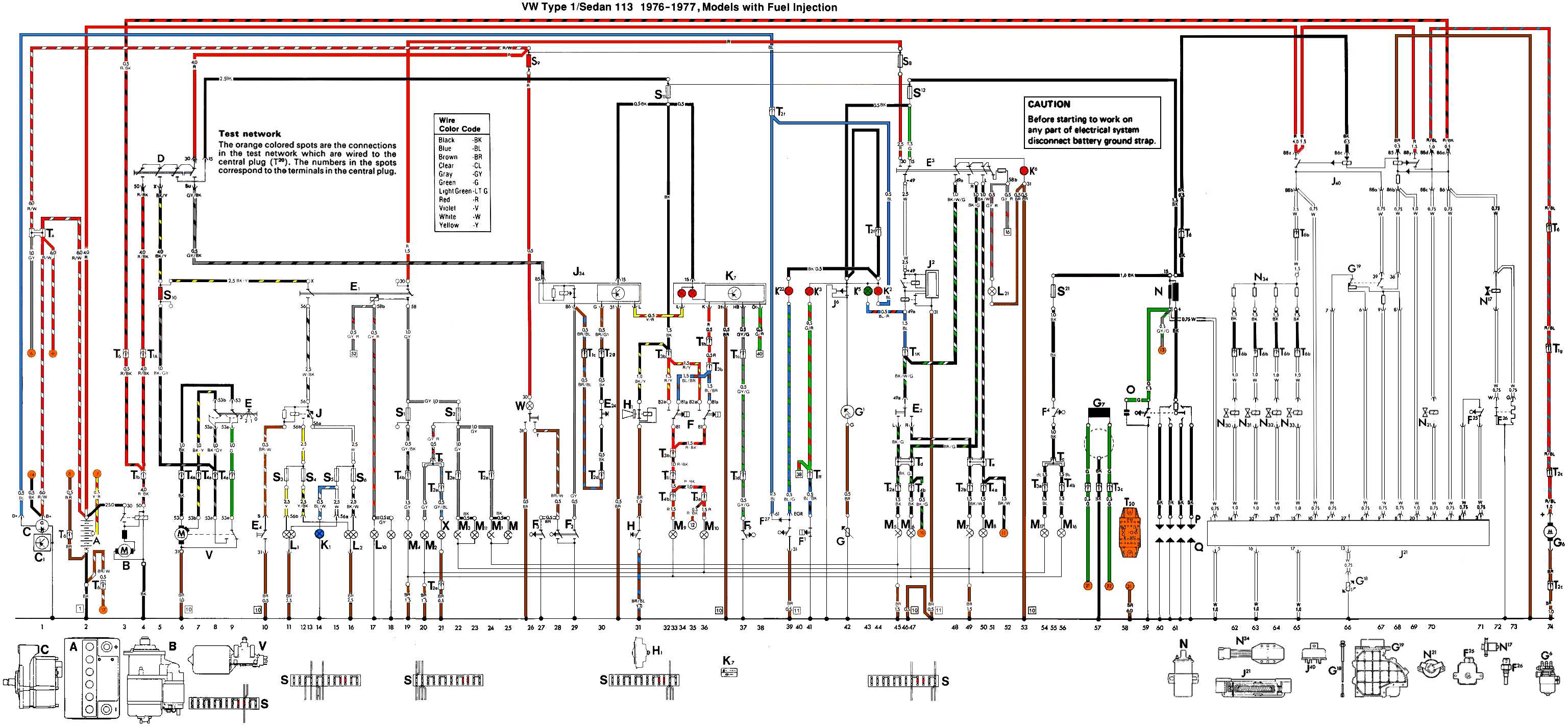 TheSamba.com :: Beetle - Late Model/Super - 1968-up - View ... 1978 vw super beetle engine diagrams 