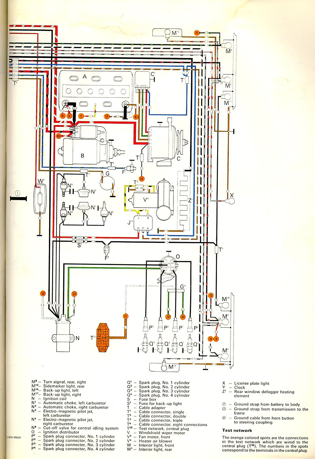 TheSamba.com :: Type 2 Wiring Diagrams 1970 vw ignition wiring diagram 