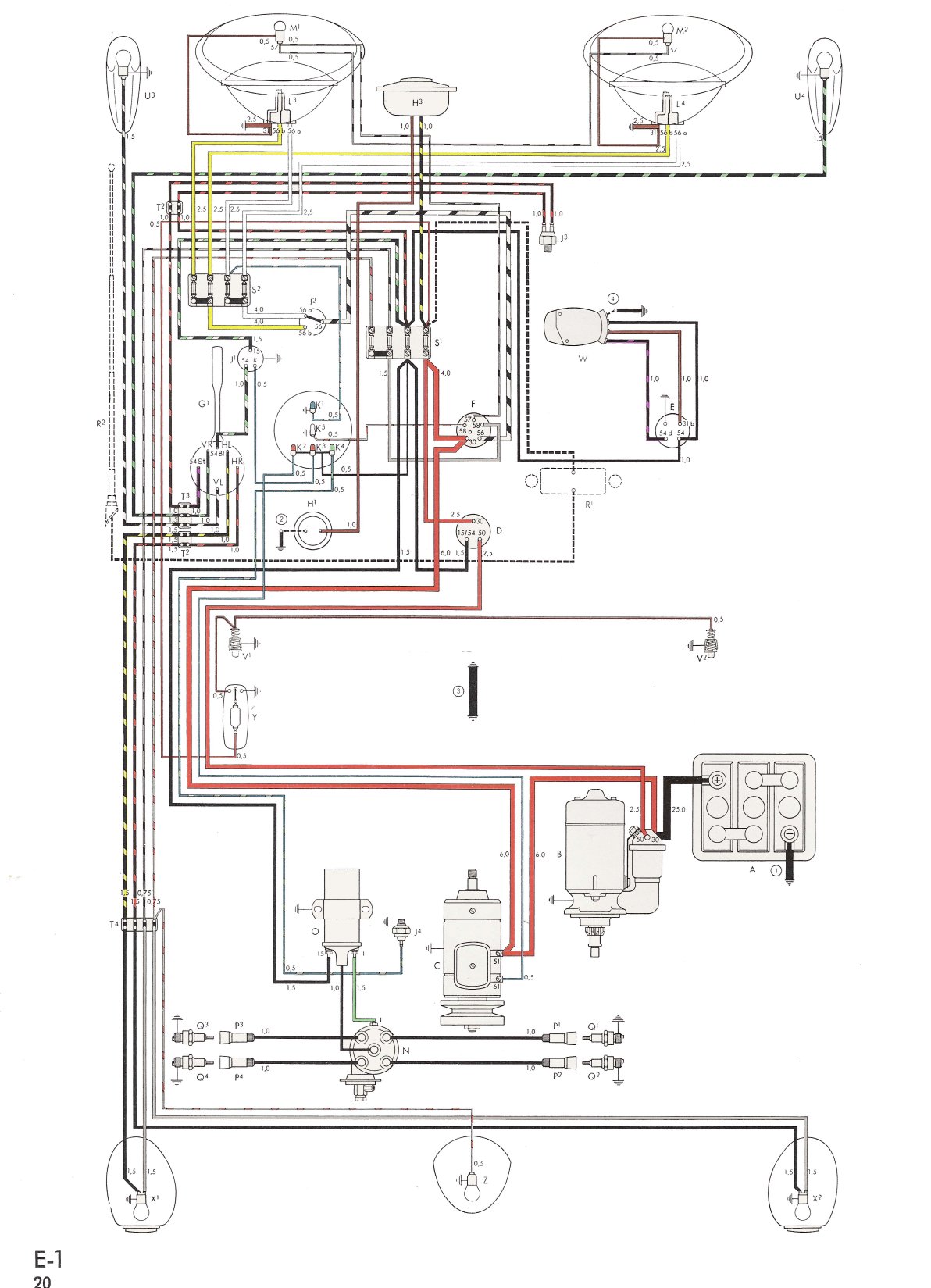 1974 Vw Beetle Wiring Diagram - Wiring Diagram