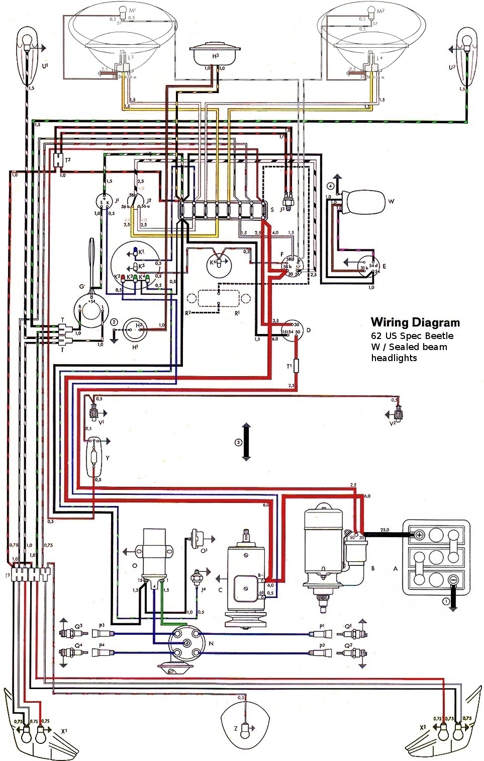 1970 Vw Beetle Wiring Diagram from www.thesamba.com