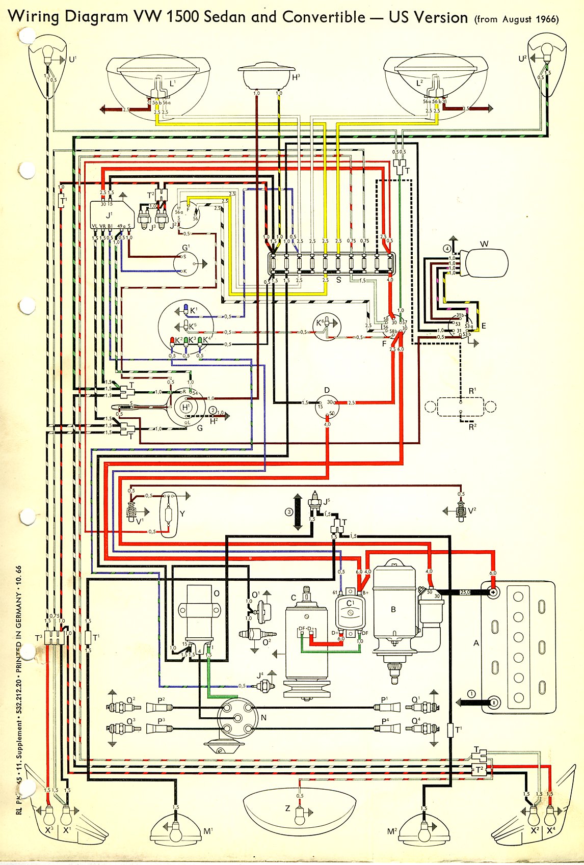 1971 Vw Super Beetle Wiring Diagram