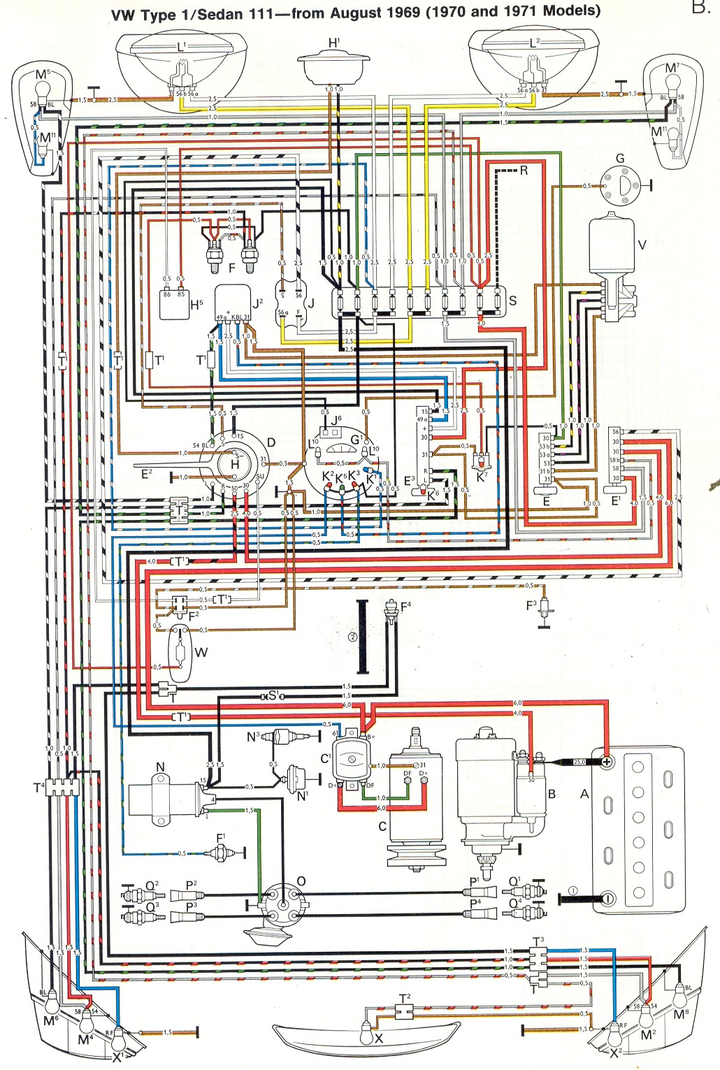 71 Volkswagen Wiring Diagram