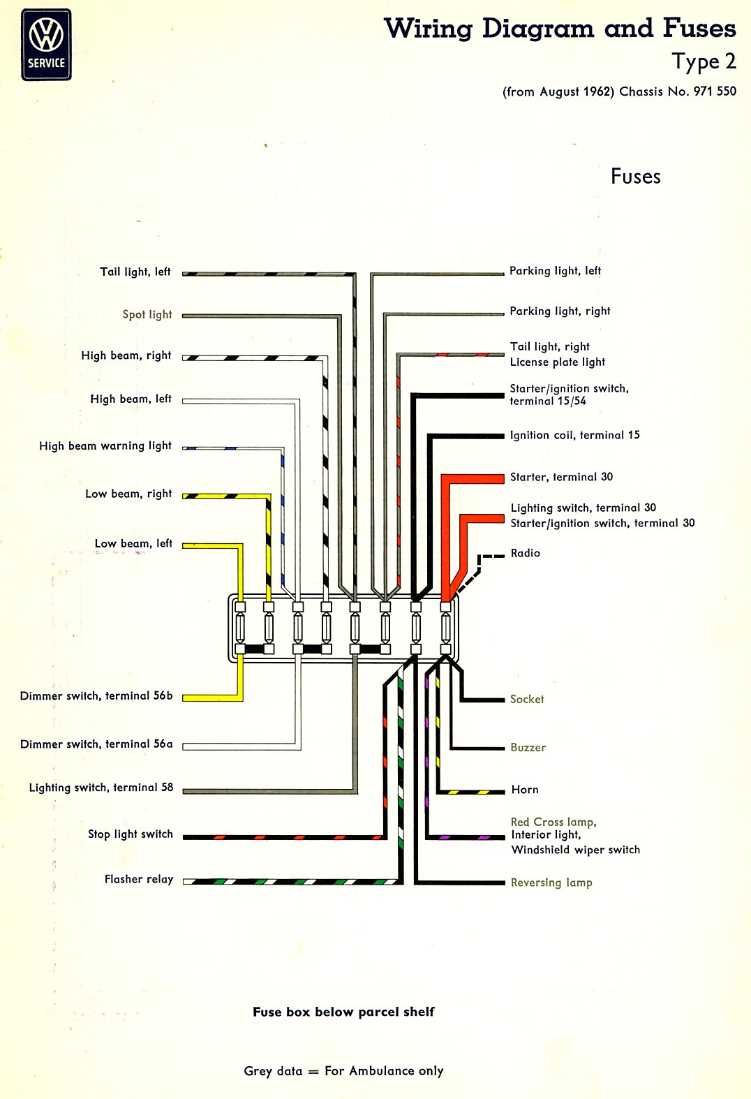 Wiring rear small lights in ?? help please - The Split ... 1963 gmc headlight wiring harness 