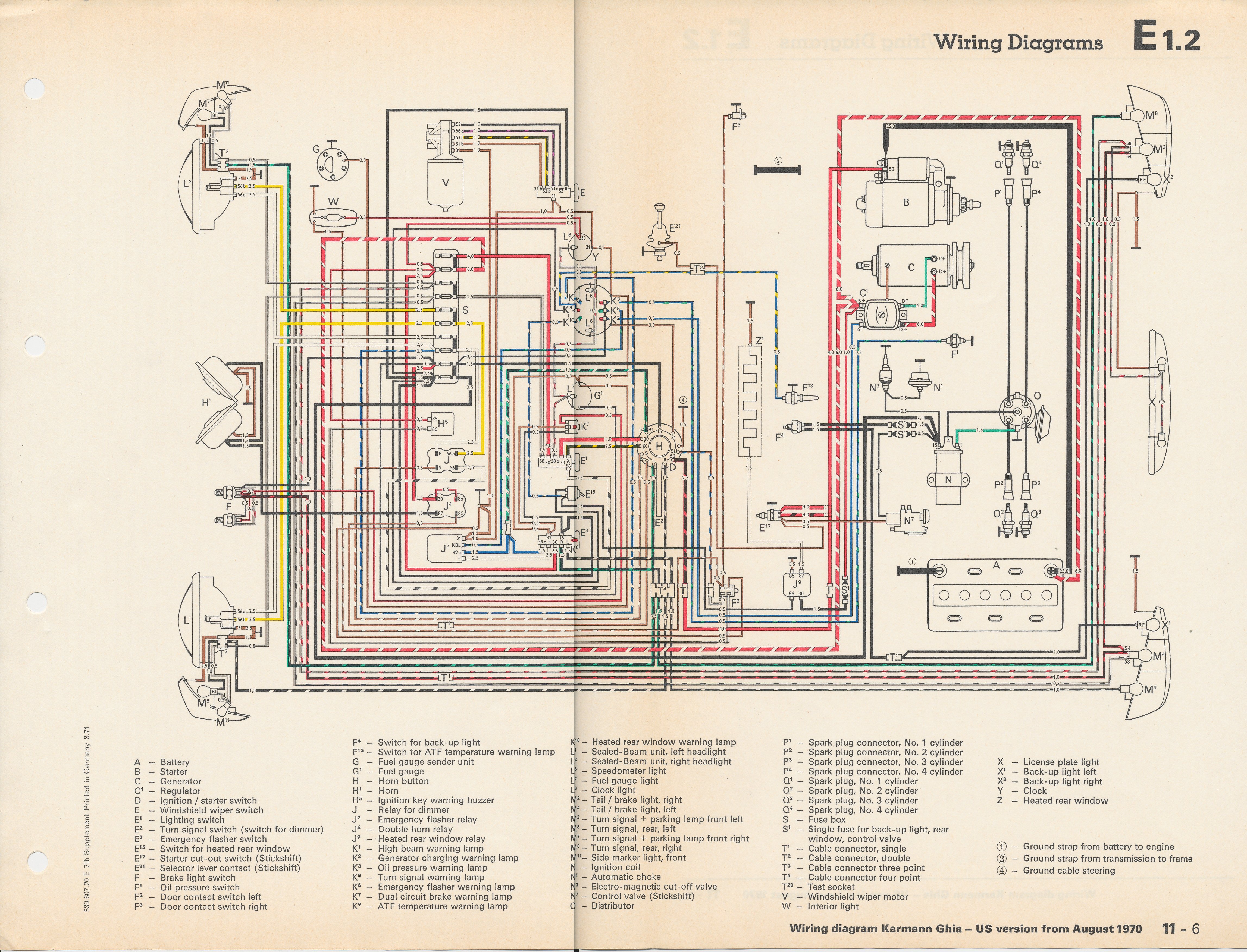 TheSamba.com :: Karmann Ghia Wiring Diagrams 1972 firebird wiper motor wiring diagram 