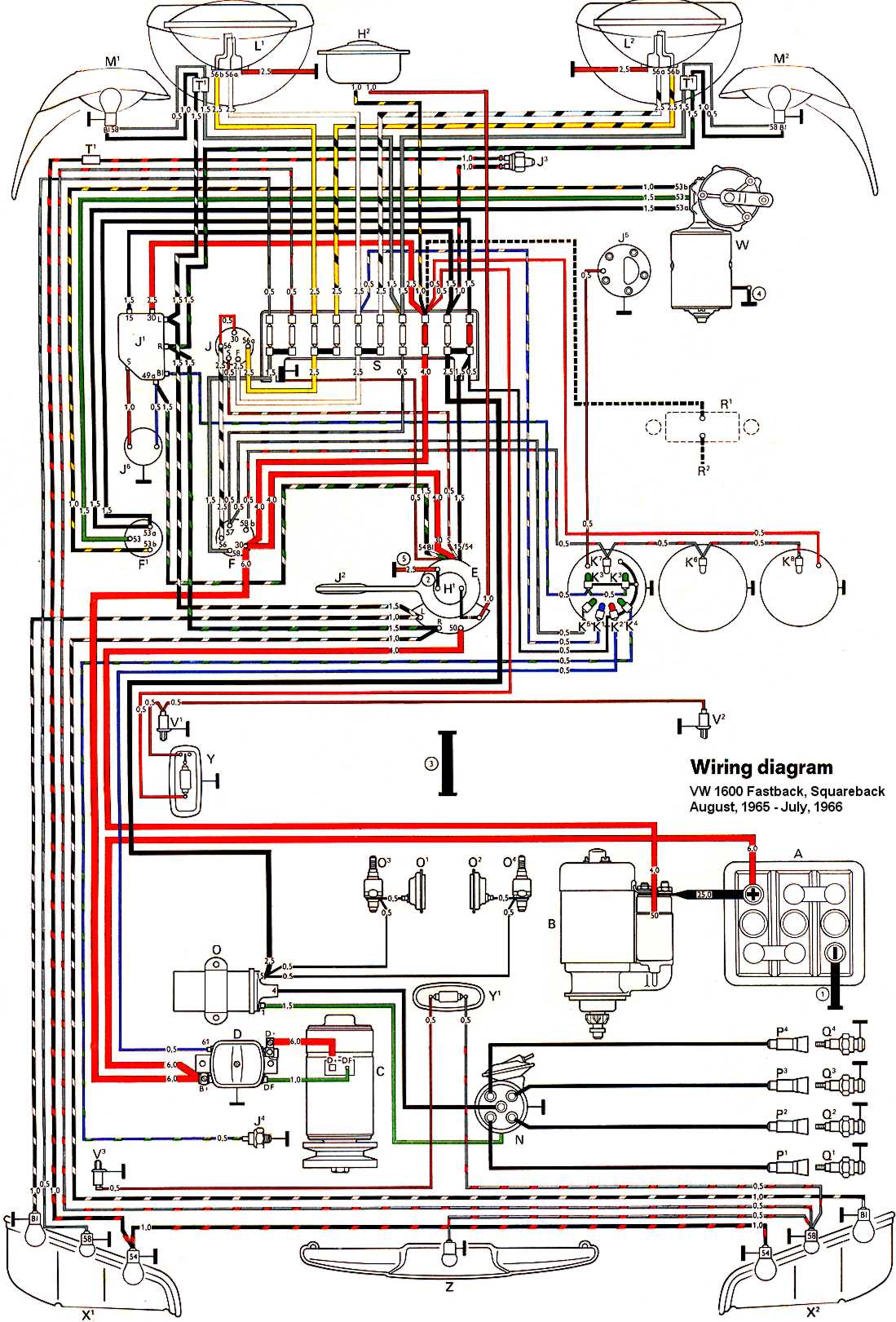 Thesamba Com    Type 3 Wiring Diagrams