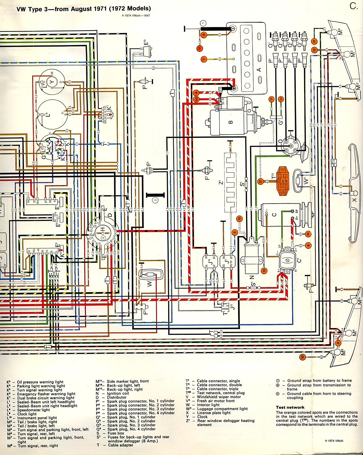 Voltage Regulator Wire Diagram For 1972 Vw - Electrical ... 1969 vw squareback wiring diagram 