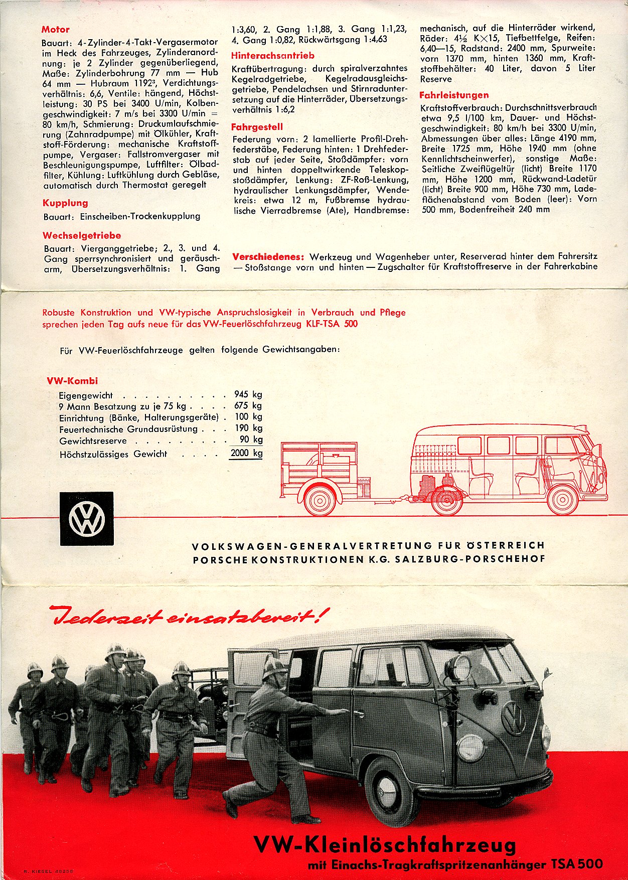 TheSamba.com :: VW Archives - 1957 VW Bus Fire Vehicle Kombi - German