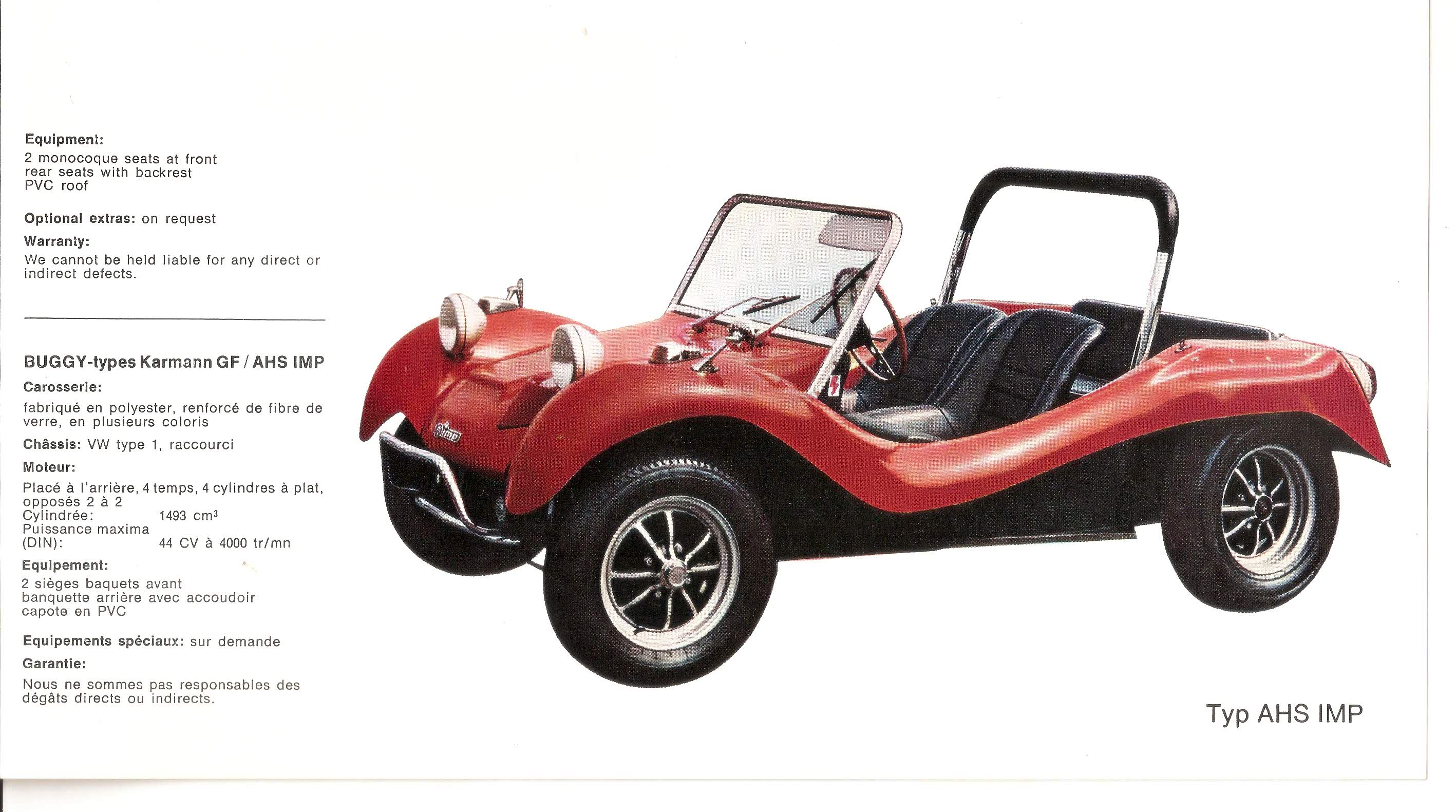 TheSamba VW Archives Karmann Ghia GF Buggy German English
