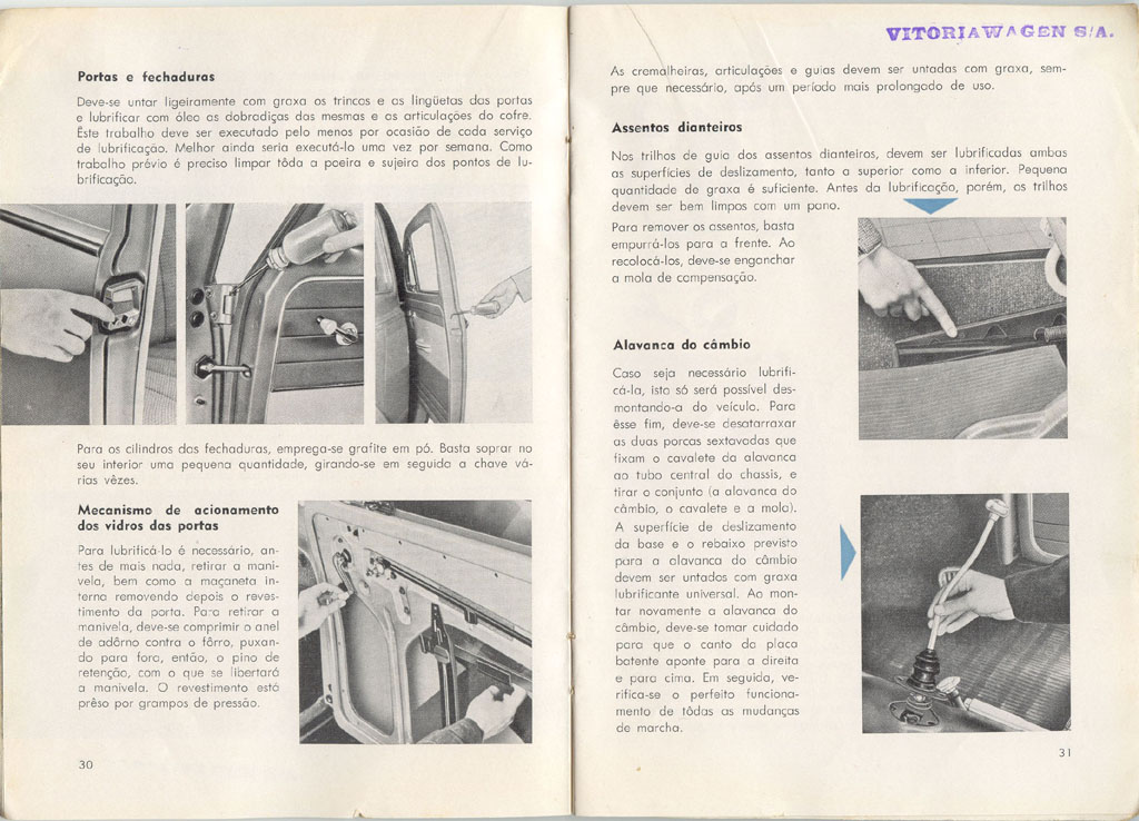 TheSamba.com :: 1961 VW Beetle Owneru0027s Manual - Portuguese