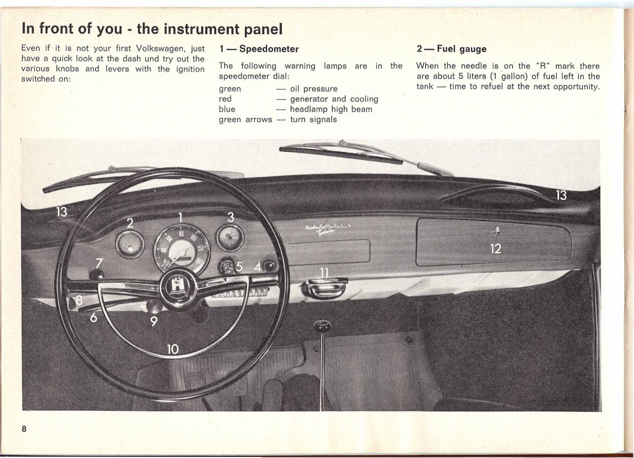 TheSamba.com :: 1967 VW Karmann Ghia Owners Manual