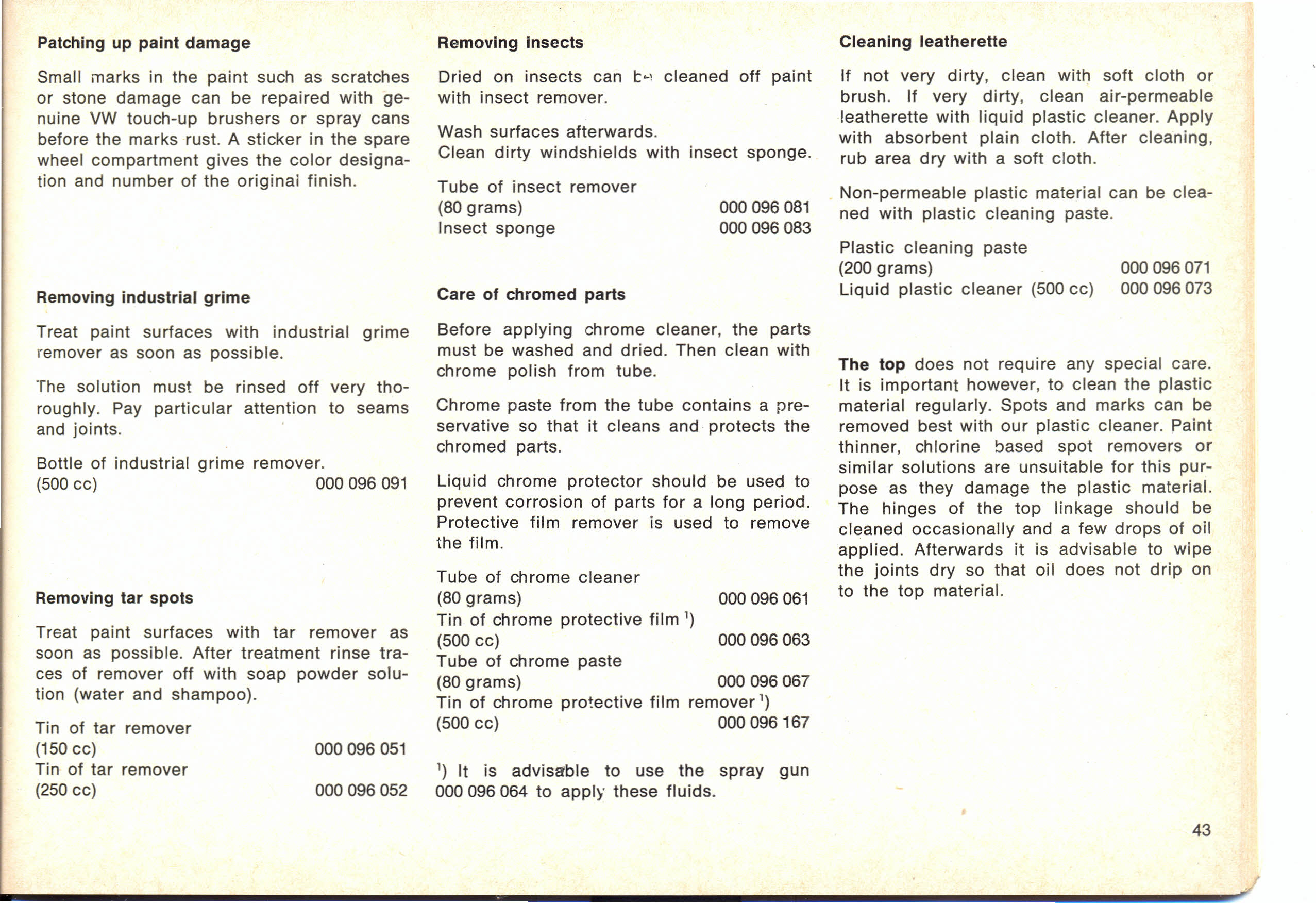 TheSamba.com :: 1972 VW Thing Owner's Manual