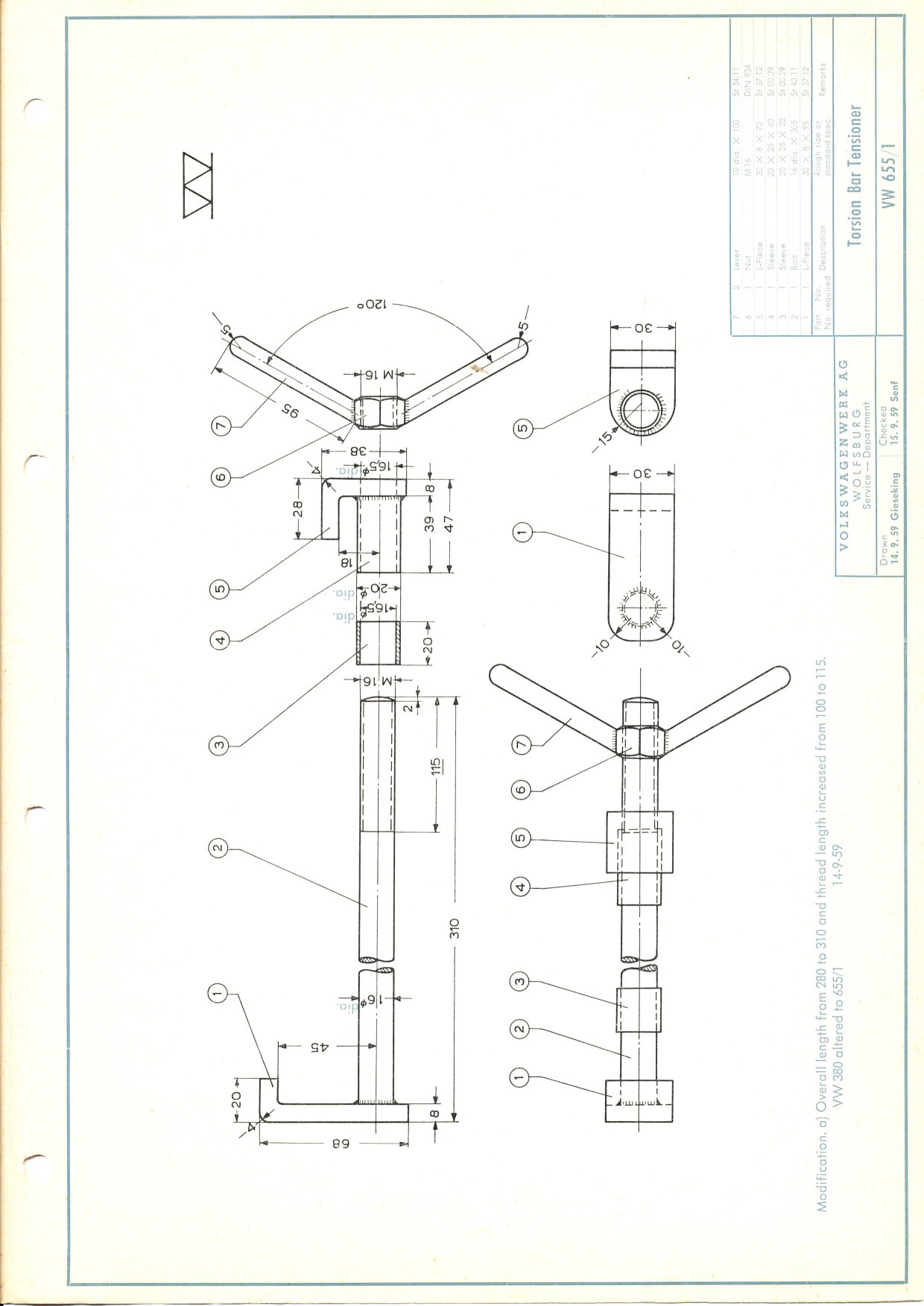 TECHNIK ALLGEMEIN] VW Werkzeug 655/3 Spanner Federstrebe Hinterachse