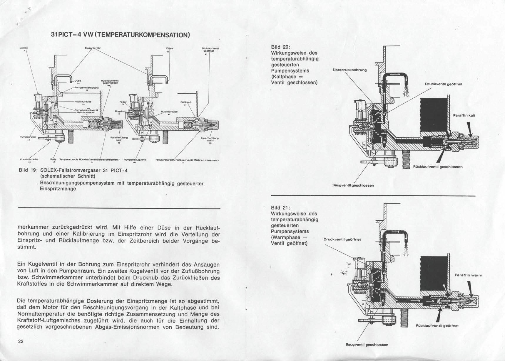  Solex Carburetor Manual - 30-34 PICT3 / 31-34 PICT-4 -  German