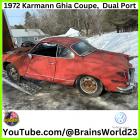 1972 Karmann Ghia,  Dual Port Engine, project car