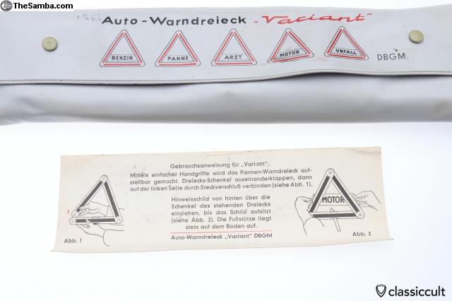 Dbgm Variant Warning Triangle 60ies Vw
