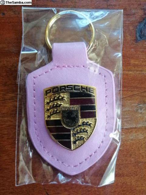Pink sales porsche keychain