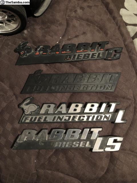 TheSamba.com :: VW Classifieds - Rabbit emblems