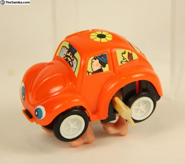 VW Classifieds Vintage Walks Wagon Wind Up Toy Bug w/ Box