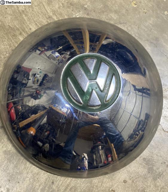 VW Classifieds Rare original Green Hubcap