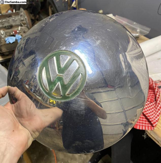 VW Classifieds Rare original Green Hubcap