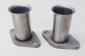 Vintage Speed muffler stainless exhaust flanges
