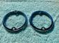 57-61 Bus Taillight Chrome Rings, Nice