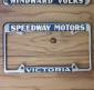 Speedway Motors metal license frame