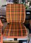 Vw bus Orange plaid bay window seats From